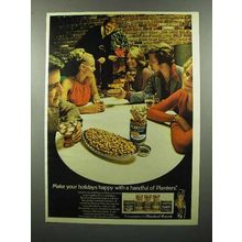 1973 Planters Peanuts Ad - Make Your Holidays Happy