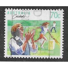AUS 1989 70c 'SPORTS - CRICKET' FINE USED (EBID67-311)