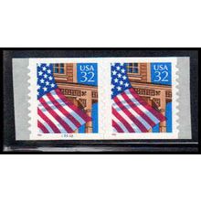 2915A 32c U.S. Flag Over Porch Very Fine MNH CNP Left 23222 10x10 PA1741