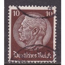 Germany 1934 President Von Hindenburg Memorial 10pf Fine Used SG 499b VGC