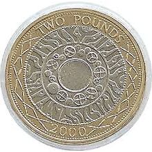 2000 Standing on Shoulders of Giants £2 Coin