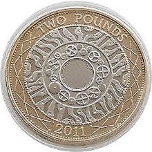 2011 Standing on Shoulders of Giants £2 Coin