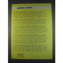 1982 Hughes Aircraft Ad - Pioneering Contributions