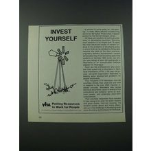 1986 VITA Volunteers in Technical Assistance Ad - Invest Yourself