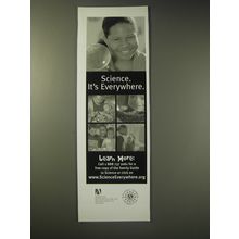 2003 National Science Foundation Advertisement - Science It's Everywhere