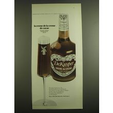 1971 De Kuyper Crme de Cacao Ad - La crme de la crme de cacao