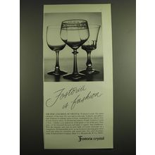 1971 Fostoria Fostoria is Fashion Advertisement