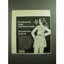 1970 The Safari Coat by Jerold Advertisement - Go with Jerold, baby!