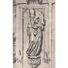 Our Lady Of St Stephan Wien Statue Antique Religious Postcard