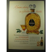 1953 Schenley Reserve Whiskey Ad - A famous whiskey in a fabulous decanter