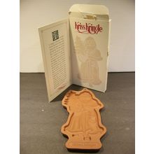Longaberger Pottery Kriss Kringle Christmas Cookie Mold 1991 Limited Edition