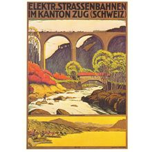 Strassenbahnen Im Kanton Zug WW1 Railway Bridge Switzerland Postcard