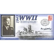 Sinking Of Scharnhorst Ship WW2 Benham Henry Leach Hand Signed FDC