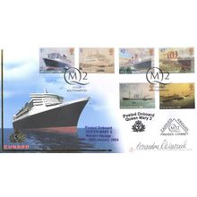 SPTB 20 Commodore Warwick HMS Cunard Queen Mary 2 Hand Signed FDC