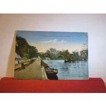 WYNDLEY POOL, THE PARK, SUTTON COLDFIELD, WARWICKSHIRE unused antique postcard =