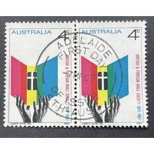AUSTRALIA 1967 SG 0409 USED PAIR