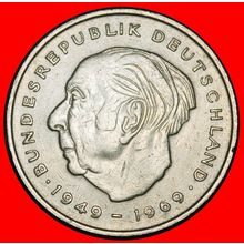 Ⰶ HEUSS (1884-1963):GERMANY★2 MARKS 1971D BAVARIA 1949-1969★LOW START★NO RESERVE