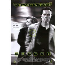 THE ARNOLD IN 1996’s ERASER original rolled D/S 27x41 one-sheet poster