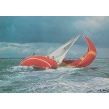 Red Lancer Southampton Sailing Solent Boat Race Sailing Racing 1970s Postcard