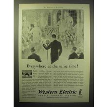 1930 Western Electric Public Address System Ad