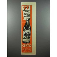 1941 Certo Pectin Ad - 77 Home-Tested Recipes