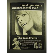1967 Clairol Shampoo Ad - Keep a Beautiful Blonde True