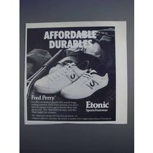 1980 Etonic Fred Perry T160 and T360 Tennis Shoes Ad