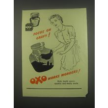 1949 Oxo Cube Ad - Focus on gravy!