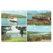 WINDERMERE, vintage unused postcard multiview by Gomis Ltd.. =