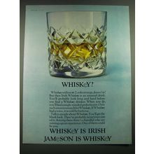 1968 Jameson Irish Whiskey Ad - Whiskey?
