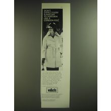 1974 Wallachs London Fog Maincoat Ad - Don't expect every raincoat to perform