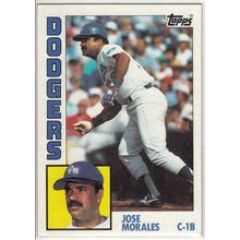 1984 Topps baseball card 143 Jose Morales