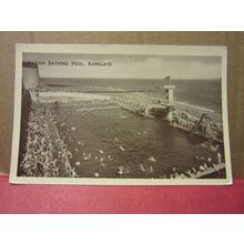 MARINA BATHING POOL, RAMSGATE, KENT unused vintage postcard. RP by A. H. & S, =