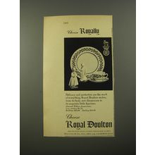 1954 Royal Doulton Almond Willow Dinnerware Advertisement