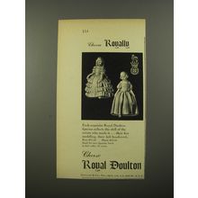 1954 Royal Doulton Porcelain Figurines Advertisement - Rose and Marie