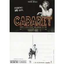 Cabaret Musical Madrid Spanish Spain Teatre Apolo Advertising Postcard