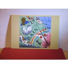 WEATHER 19p stamp.. issued 2001 by Post office/Royal Mail unused postcard =
