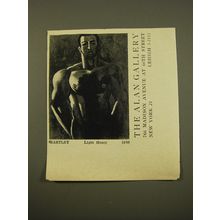 1961 The Alan Gallery Advertisement - Hartley Light Heavy 1940