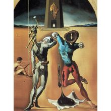 Salvador Dali - The cosmic Athletes 1977 Poster Canvas Movie Film Print A0 A1 A2