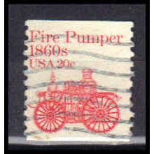 Used 1908 20c Fire Pumper Fine W0967