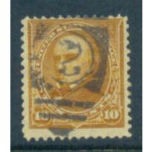 Used 283 10c Daniel Webster Barely Clears M05434