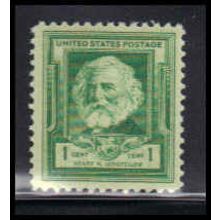 864 1c Henry Longfellow Fine MNH KA2539
