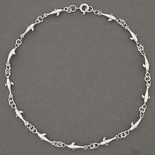 Sterling Silver Swimming Dolphin Bracelet