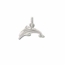Sterling Silver Arching Dolphin Pendant