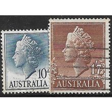 1955/1957 SG 282c+282d - fine used (o)