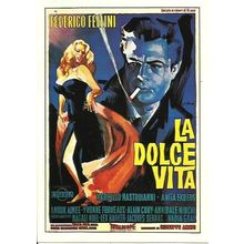 Cinema LA DOLCE VITA (Fellini) Anita Ekberg Poster Art Postcard (XX 900/34)