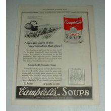 1922 Campbell's Tomato Soup Ad - Acres and Acres