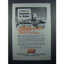 1955 America Fore Insurance Ad - Glimpse in Action