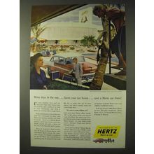 1956 Hertz Rent-A-Car Ad - More Days in The Sun