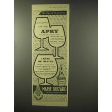 1956 Marie Brizard Apry, Cr?me de Menthe Liqueur Ad
